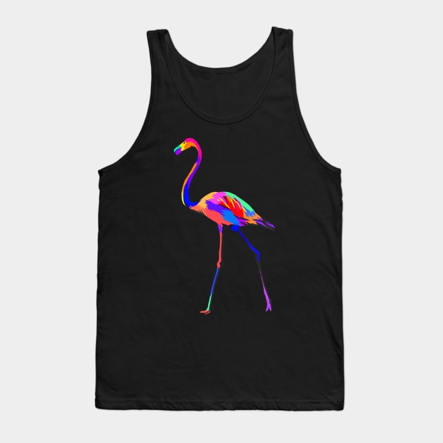 Pop Art Flamingo Tank Top by mccloysitarh